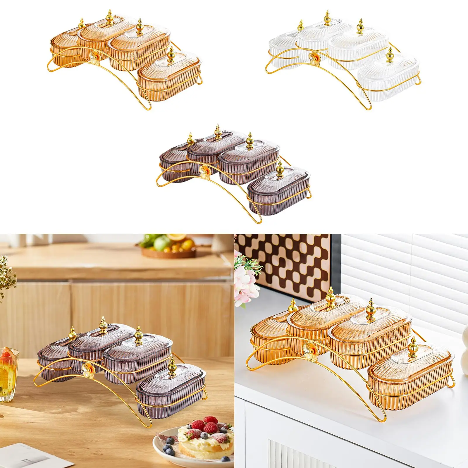 Plato de fruta seca, bandeja para servir con tapa, organizador, decoración, platos para aperitivos, plato de nueces para galletas, frutas secas, familia, hogar, boda