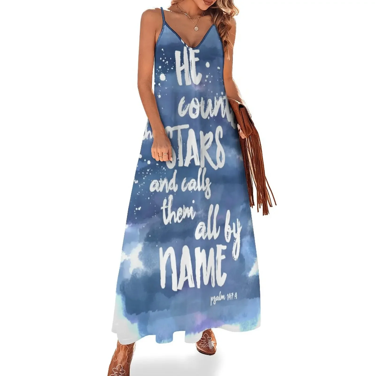 He Counts the Stars and Calls them All By Name Sleeveless Dress dresses with long sleeves summer dress for women 2025