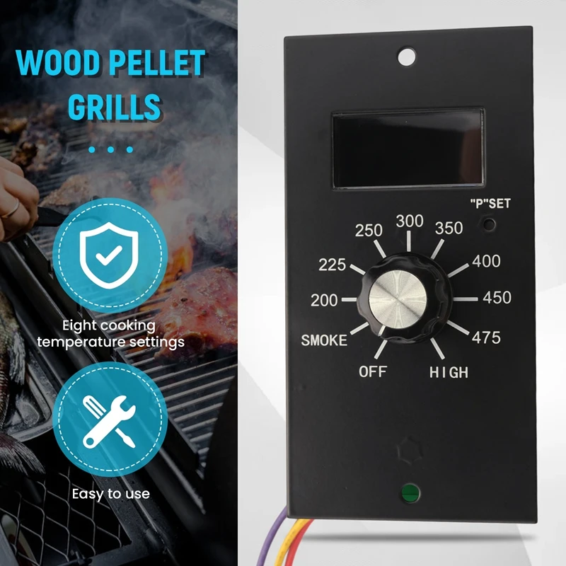 Scheda di controllo termostato digitale per griglie a pellet di legno Pit Boss, compatibile con PB700, 340, 440, 820, BBQ
