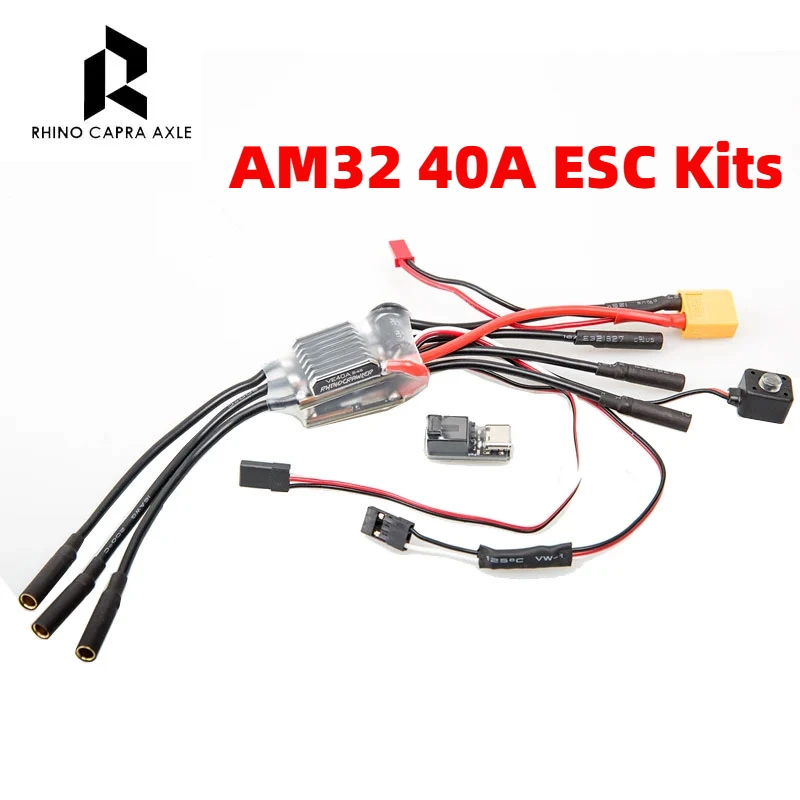 

RhinoESC Small Dual Crawler AM32 ESC 40A Kits For MOA RC4WD Bully 2 for the front axle and one for the rear