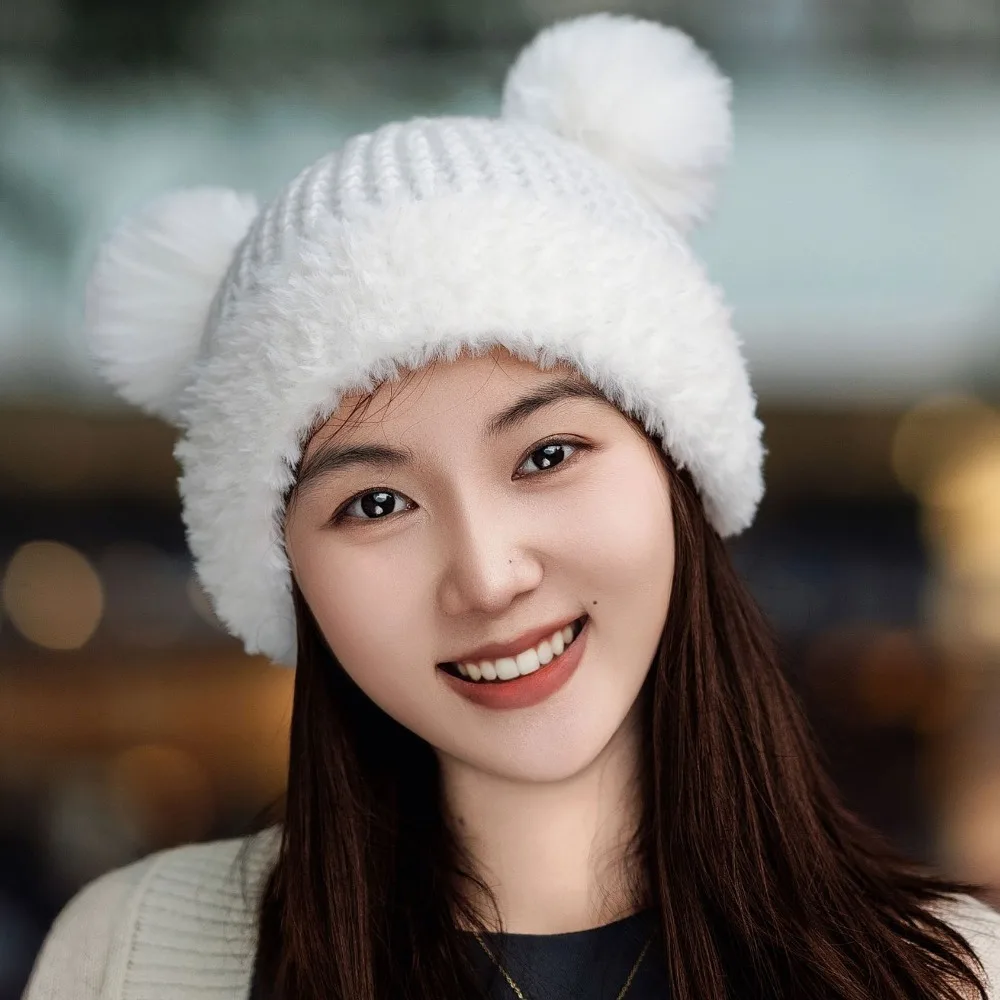 قبعات للأطفال كرتونية مطرزة ، نمط الصوف ، قبعة الحياكة القطيفة ، العجين المقلي بالإبرة ، اللفات ، الرجعية ، الدافئة ، للجنسين #5