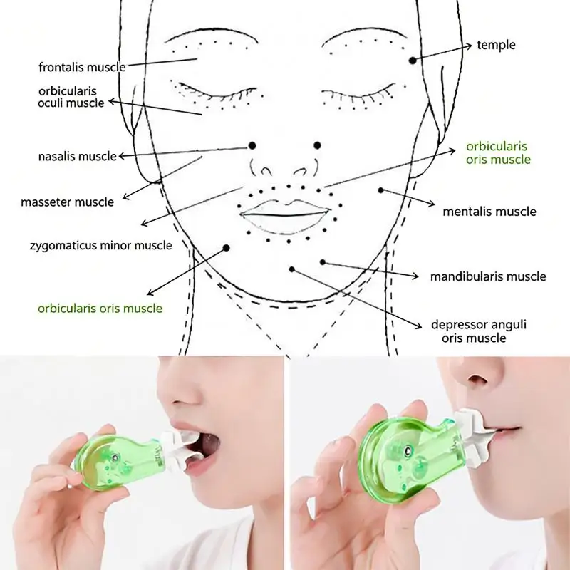 1 Set Oraler Lippenmuskeltrainer, tragbares Atemverschluss-Trainingsgerät, reduziert Mundatmung, einfach zu bedienender Gesichtstrainer – Detail 8