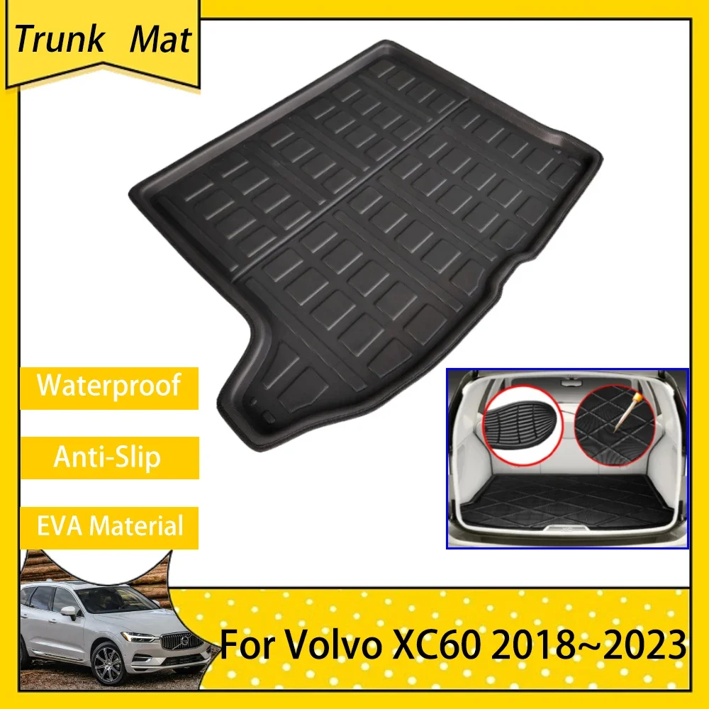 

Car Trunk Mat for Volvo XC60 MK2 2022 2023 2018 2019 2020 2021 Rear Boot Cargo FLoor Waterproof Carpet Accsesories EVA material