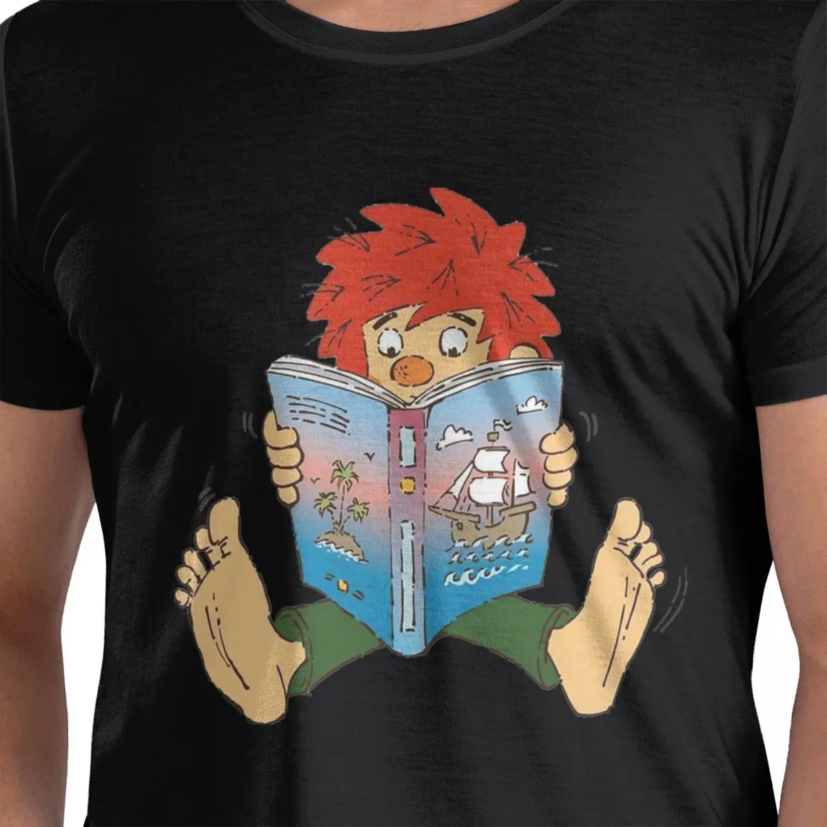 

Pumuckl 14 100% Cotton T-Shirt Men's Oversized T Shirts Men Crew Neck Short Sleeve S-6XL