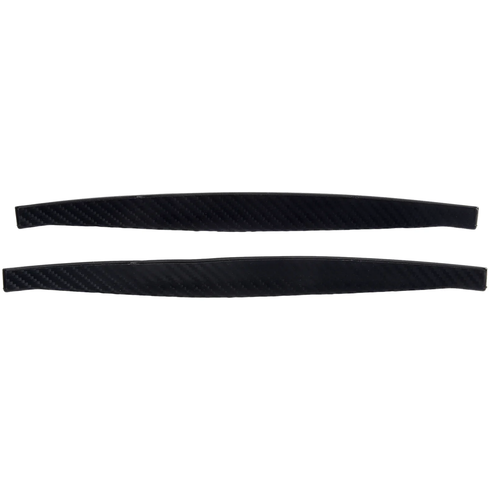 Lip Strips Protection Strip 2 Pcs/set Car Accessories Carbon Fiber Black Kit Pair Of Rubber Splash Guard Parts