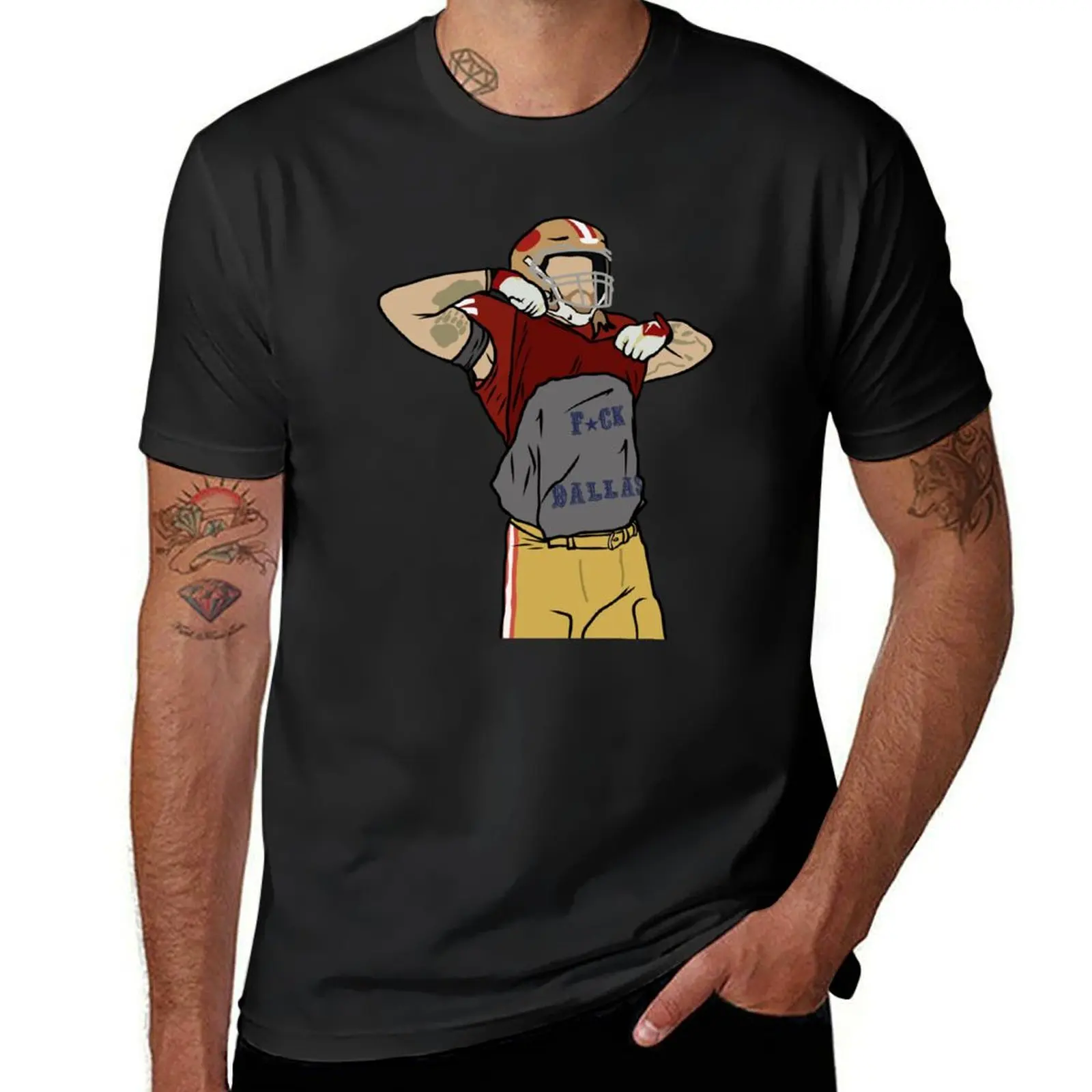 

George Kittle F Dallas T-Shirt rapper graphic tees shirts graphic tees vintage clothes Aesthetic clothing men tshirt