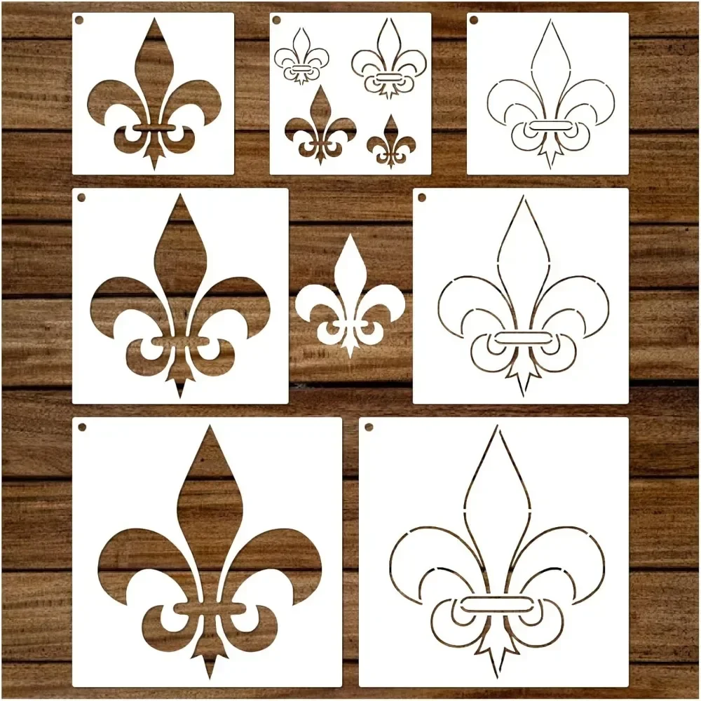 

Wooden canvas paper fabric biscuit floral paint craft template for children Adult art project drawing reusable