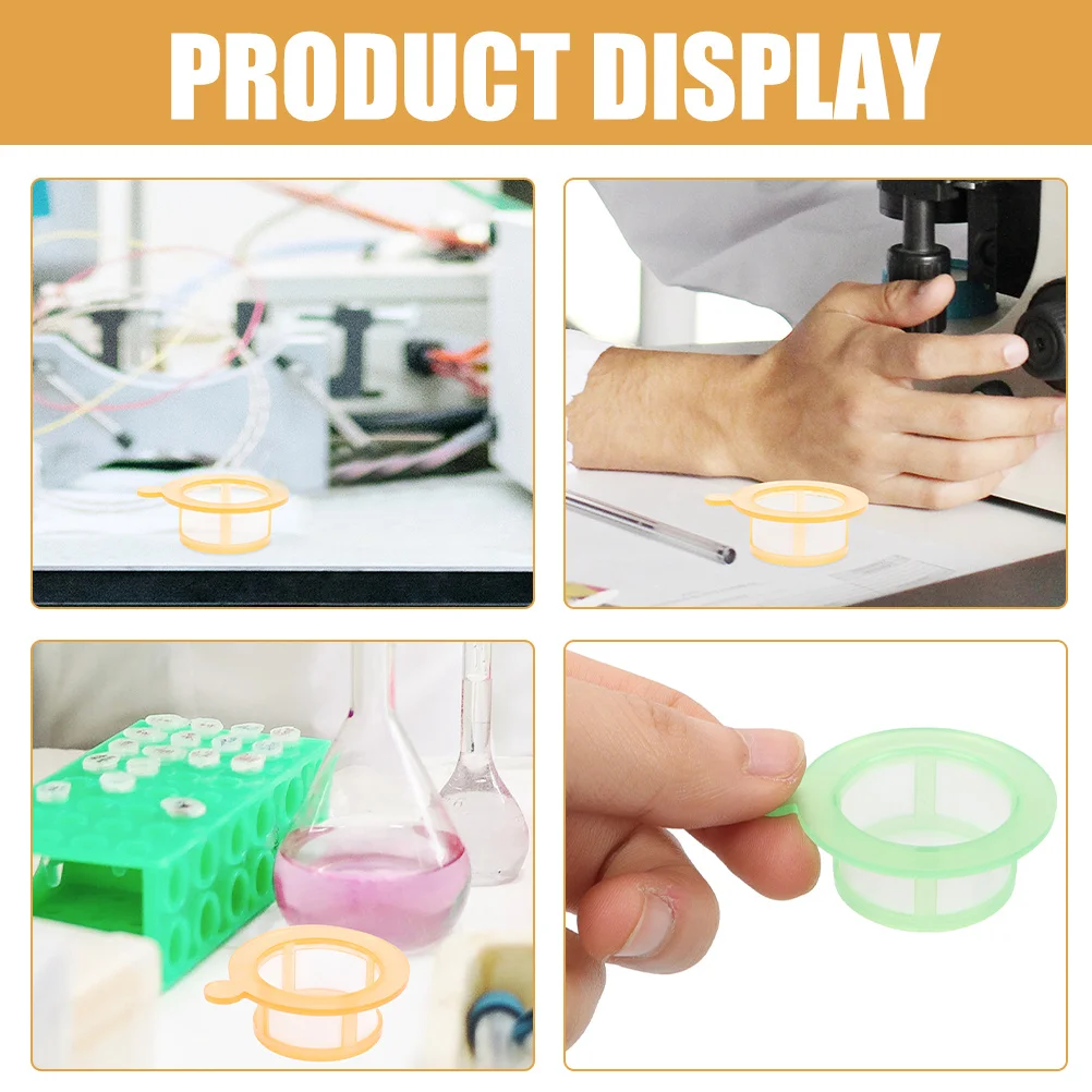 

2Pcs Cell Filter Durable Polypropylene Nylon Strainer Quick Filtration Small Laboratory Experiment Tool Mesh Sieve