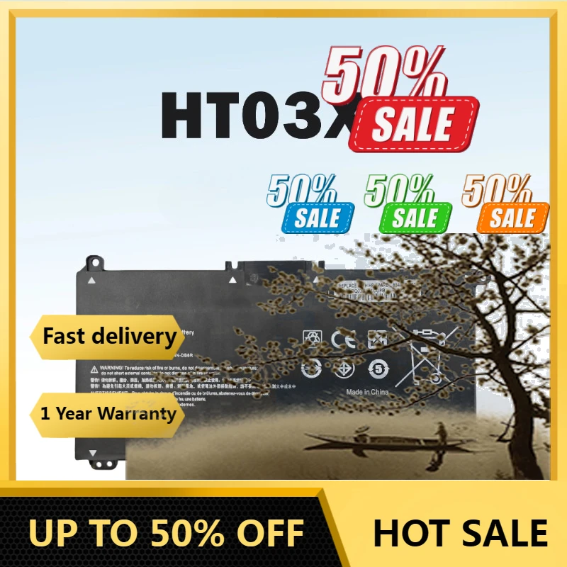 

【Fast Delivery】11.55V 3615mAh HT03XL Laptop Batteries For HP Pavilion 14-CE 15-CS 17-by Series TPN-Q207/Q208/Q209/Q210/Q221/Q222