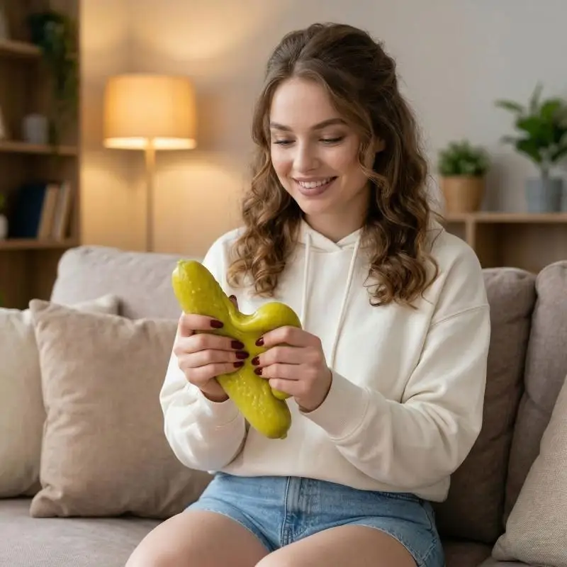1Pcs Cucumber Shaped Squeezed Toy Creatively Gift For Kid Adult Sensory Playful Toy Realistic Interesting Decompression Toy view 3