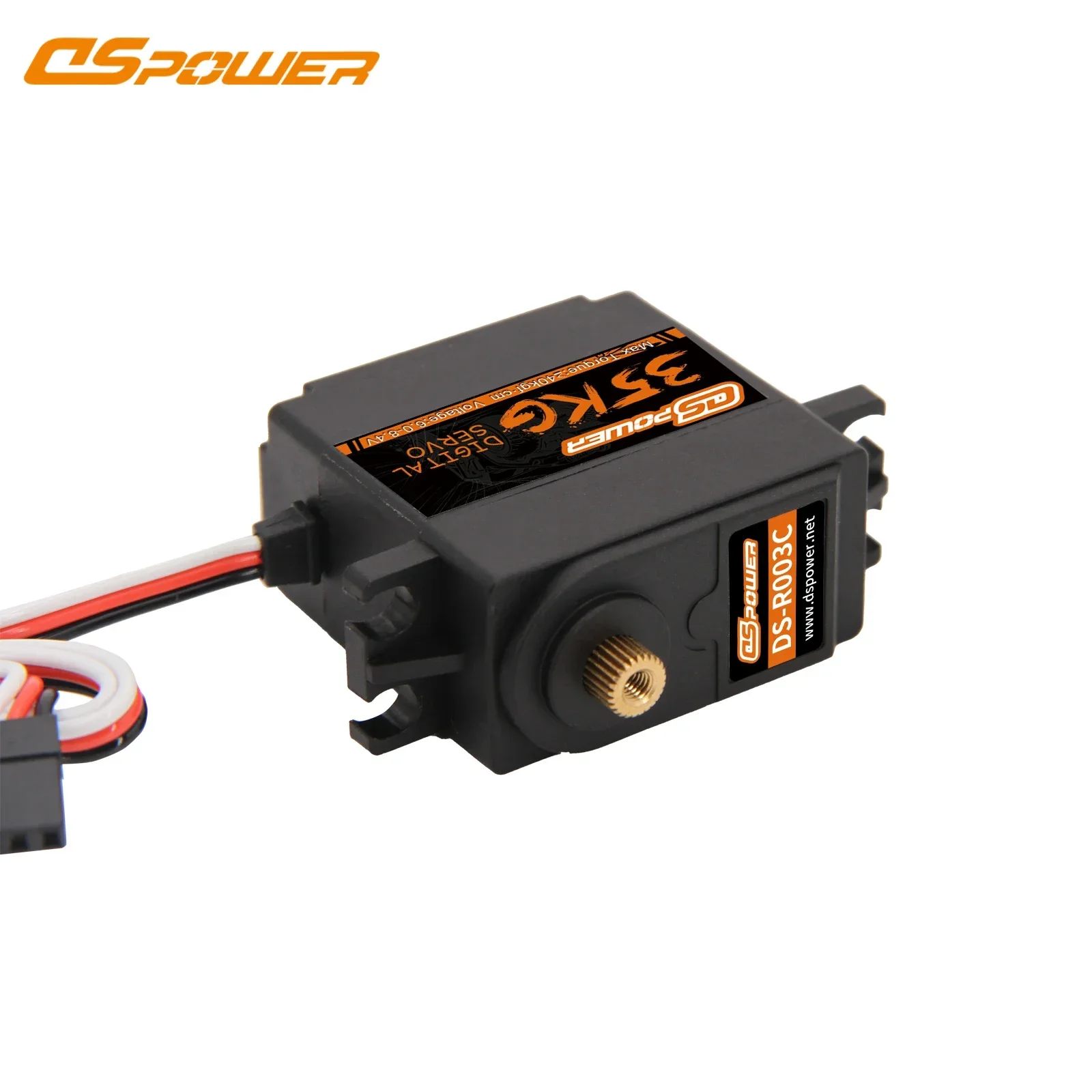 DSpower Waterproof 35KG 180/300 Degree 8.4V High-precision Digital Servo Metal Gear for 1/10 1/8 RC Car Wltoys TRX4 TRX6 Scx10