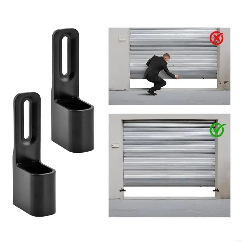 2025 NUEVO 2 PCS garaje Protector del negro Cubierta plástico Textura para mejorar seguridad y