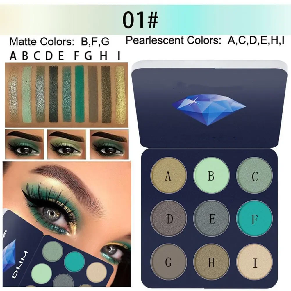 9 Colors Professional Matte Eyeshadow Palette Natural Waterproof Long Lasting Glitter Eyes Makeup Palette Cosmetic Makeup