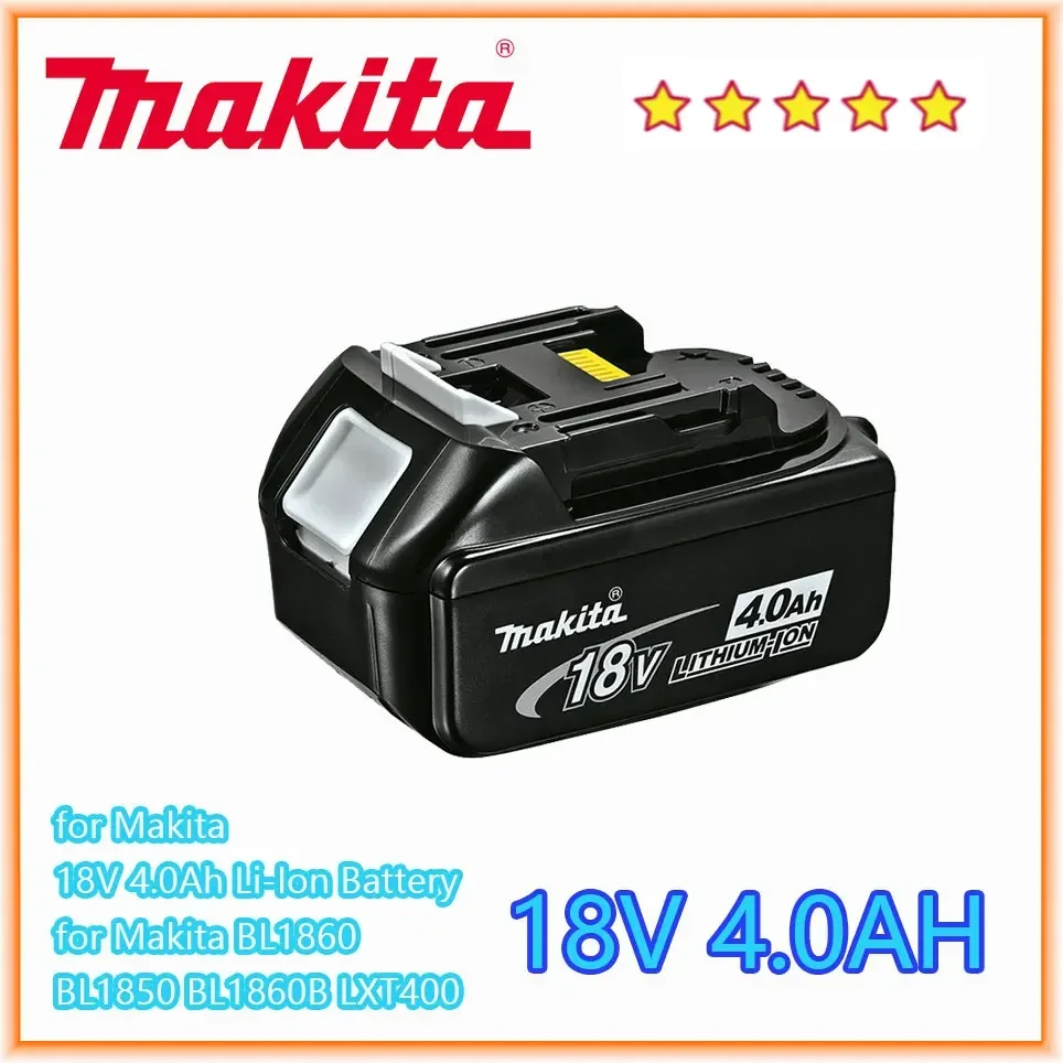 

Makita Original 18V 4.0AH 6.0AH Rechargeable Power Tool Battery LED Lithium Ion Replacement LXT BL1860B BL1860 BL1850