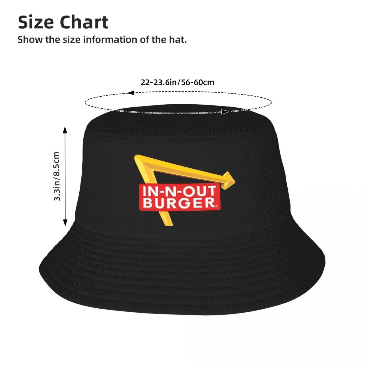 In N Out Burger Bucket Hat Panama For Kids Bob Hats Fashion Fisherman Hats Summer Beach Fishing Unisex Caps