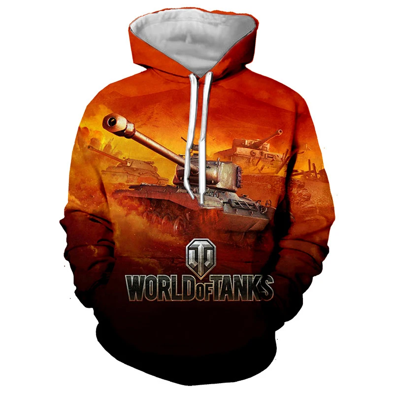 World Of Tanks Game 3D Print Hoodies Men Women Fashion Streetwear Oversized Sweatshirts Hoodie Male Pullovers Tracksuit Clothing
