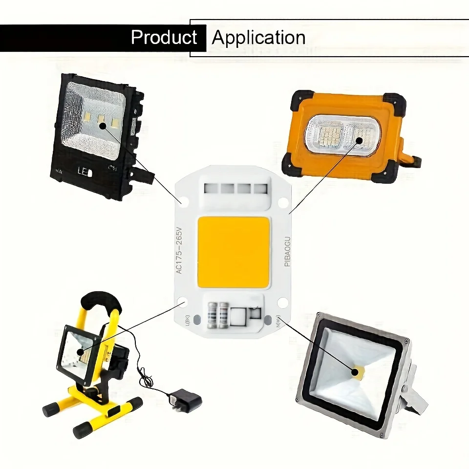 COB رقاقة LED مصباح 220 فولت 10 واط 20 واط 30 واط 50 واط الذكية IC لا حاجة سائق Lampada LED لمبة مصباح ل كشاف ضوء الأضواء لتقوم بها بنفسك الإضاءة