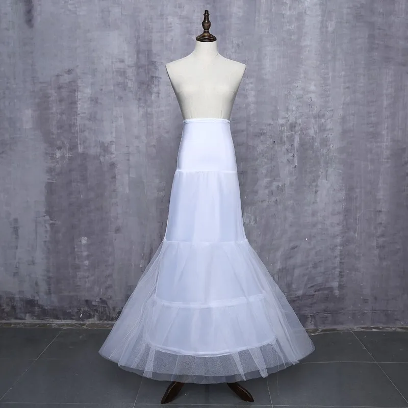 Hot Mermaid Wedding Petticoat Crinoline Slip Bridal Underskirt In Stock High Quality