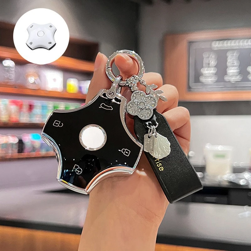 Для Dongfeng eπ007 E α008 DFSK 2024 2025 2026 Чехол для ключей от автомобиля Брелок-держатель Автомобильный пульт дистанционного управления Чехол Защитный чехол с пряжкой