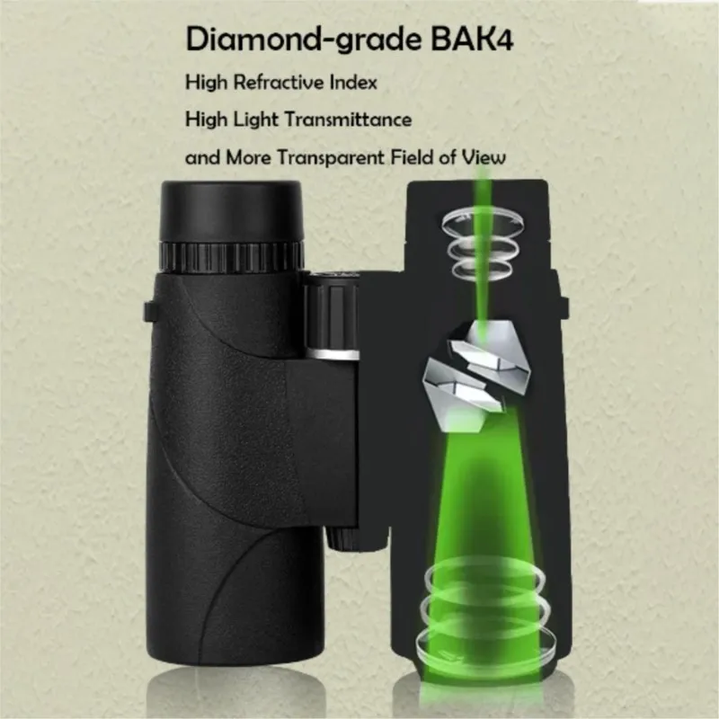 

HABO 10X42 Barrel Binoculars High Definition BAK4 Prism Portable Waterproof Full Metal for Outdoor Bird Watching Competitions