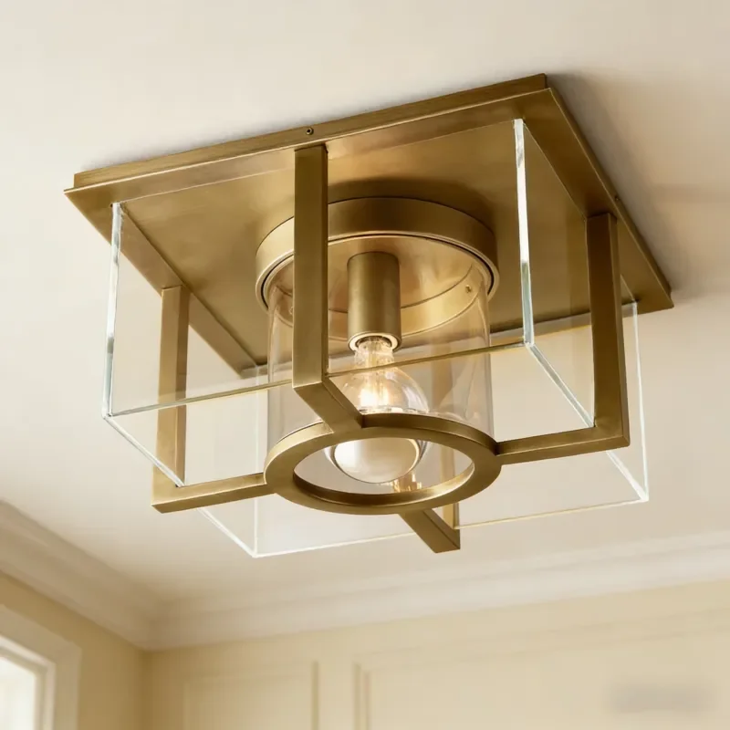Modern Industrial Metal LED Ceiling Chandelier Gold Black Finish CRI90 Three Color Light Luxury Living Room Lighting Fixture