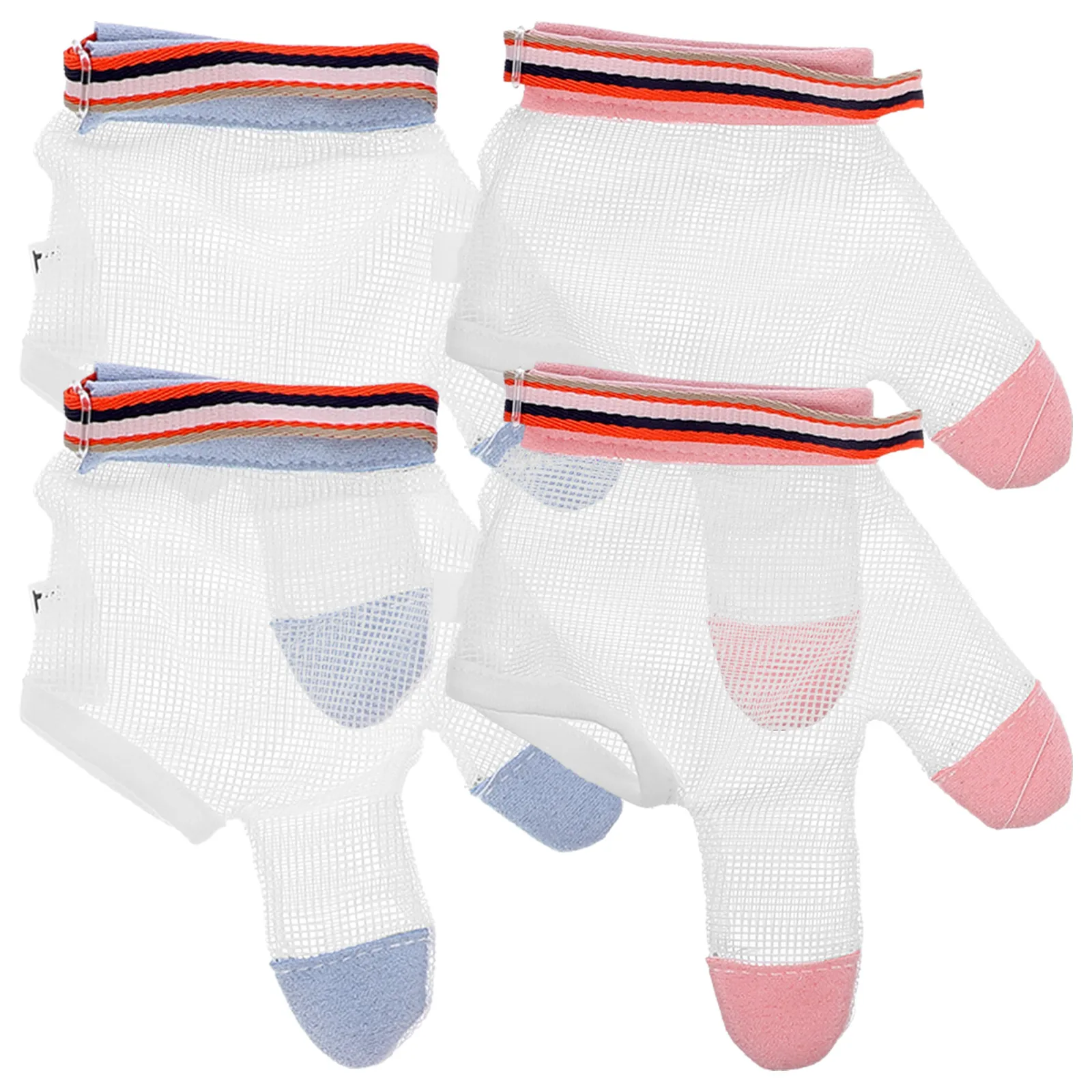 

Infant Thumb Sucking Stop Gloves Breathable Mesh Finger Protector Adjustable Cuff Baby Protective Glove For Infants Finger