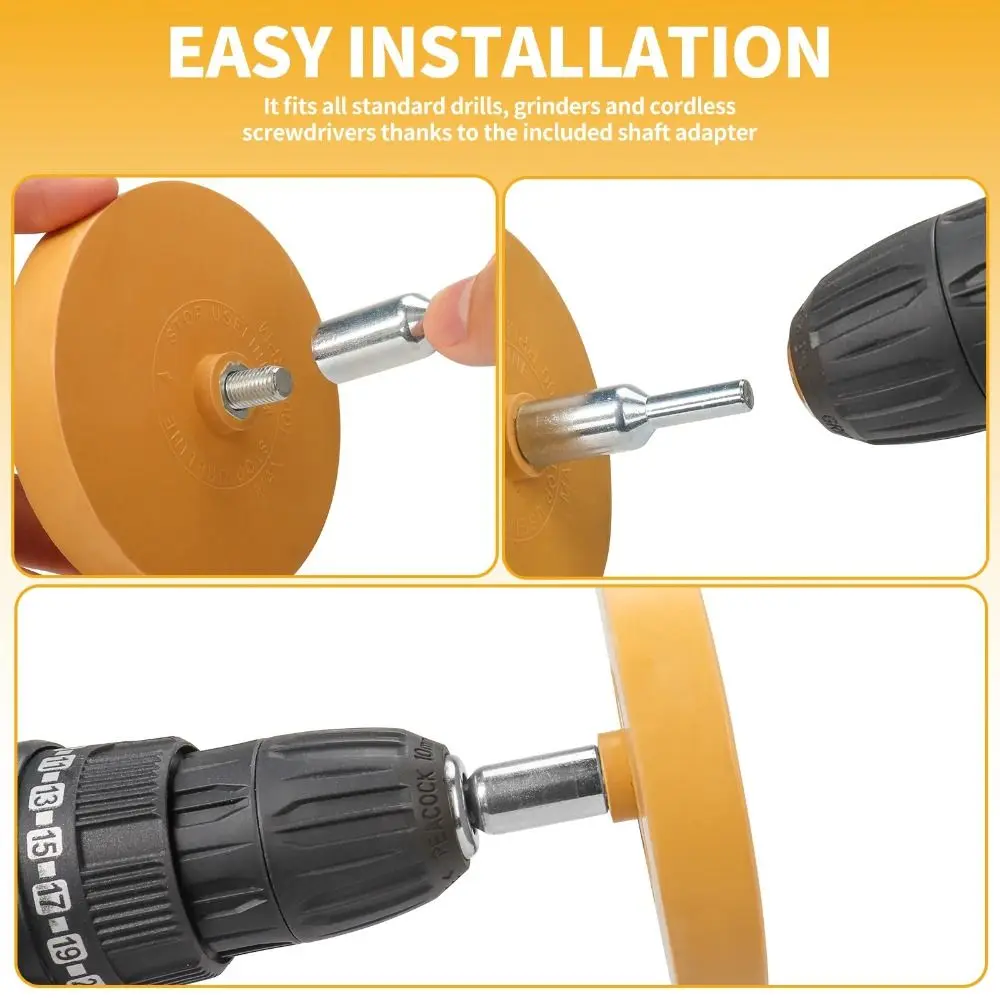 

Eraser Texture Paint Removal Tool Grinding Surface Polishing Function Rubber Wheel Adhesive Remover Scratch-Free Polish Tools