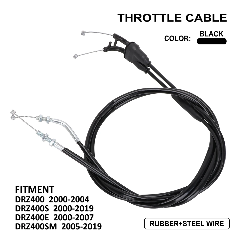 Motorcycle Throttle Cable Clutch Cable Line Set CNC For SUZUKI DRZ 400 400S 400E 400SM Off-Road Accessories Electric Pit Bike