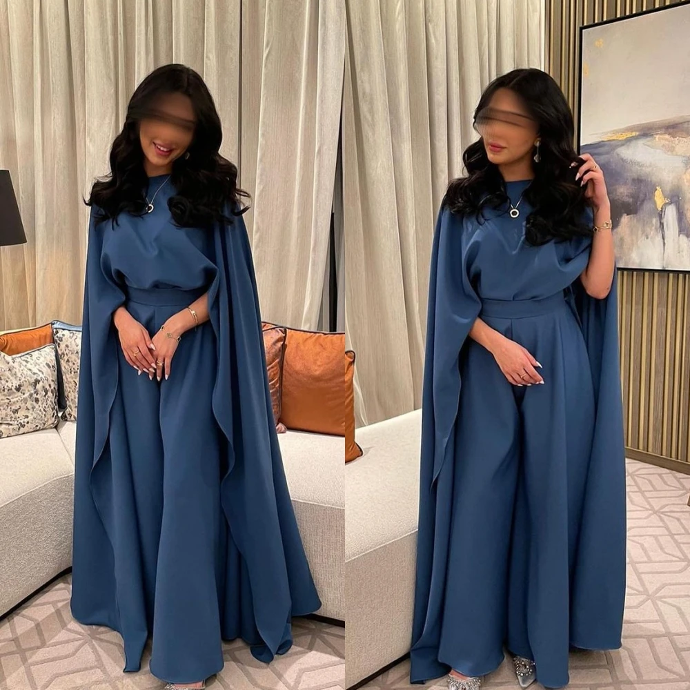 Customized Jiayigong  Classic Modern Style Formal Evening High Collar A-line Drapeds Bespoke Occasion Dresses