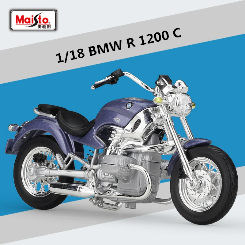 Maisto 1:18 BMW R1200C Alloy Motorcycle Model Diecast Metal Toy
