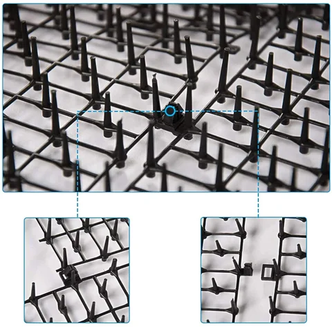 Коврик для кошек и собак, отпугиватель животных, пластиковый отпугиватель с шипами, полипропиленовый коврик для отпугивания кошек, бытовые садовые инструменты топ 10 отпугиватель животных - №4