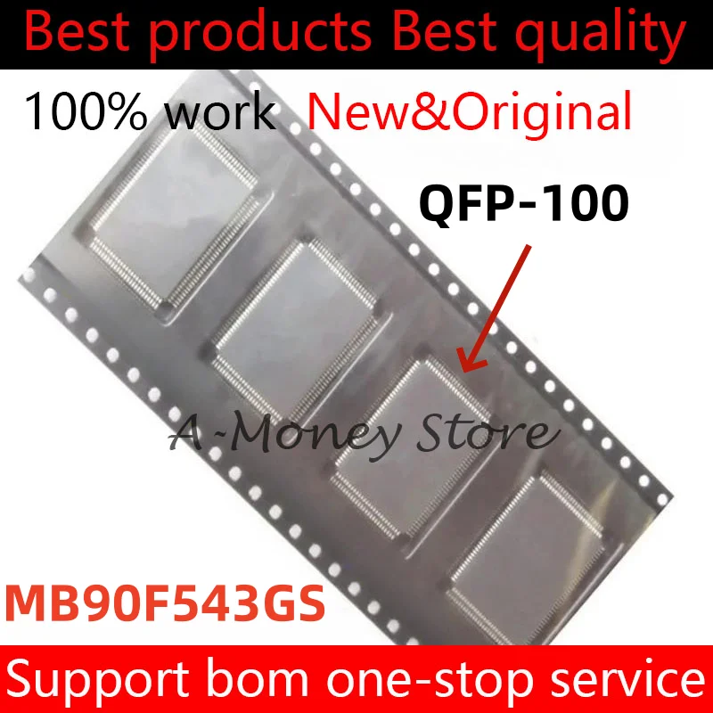 

(1-10pcs)MB90F543 MB90F543G MB90F543GS QFP-100