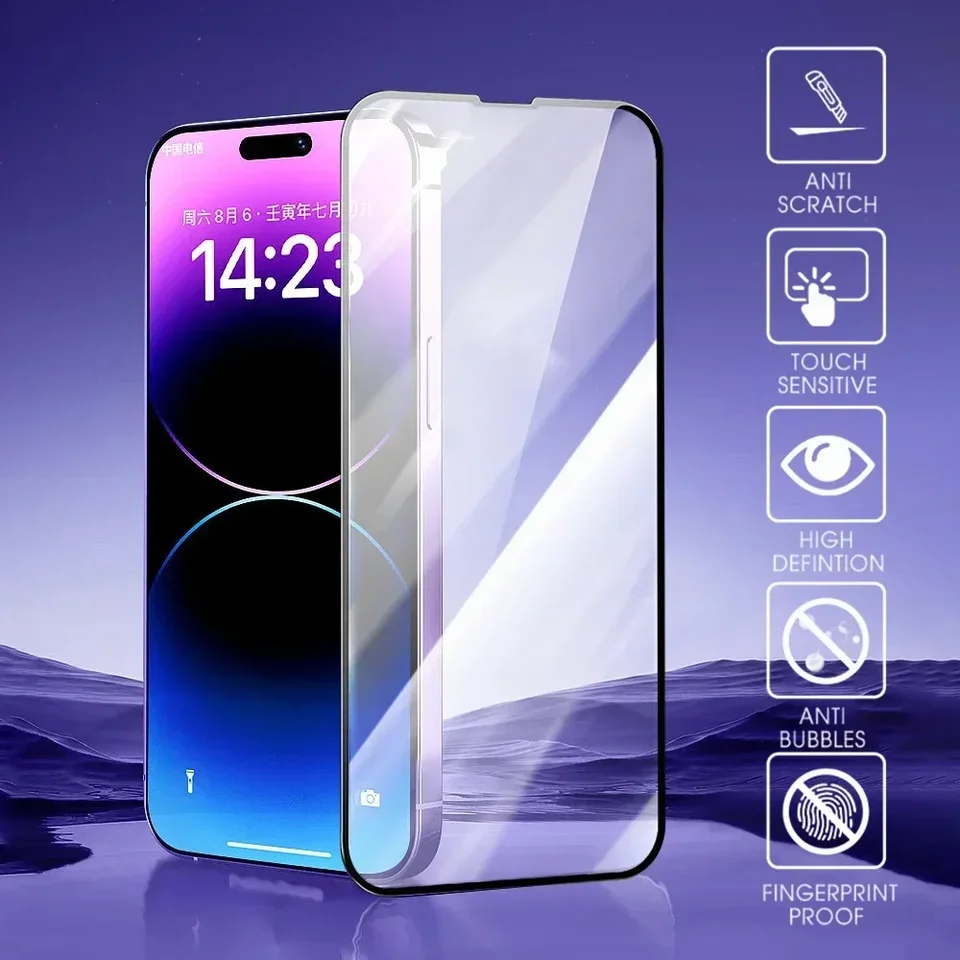 1-3 Piezas Protector de Pantalla de Vidrio Claro HD para iPhone 16 17 Pro Max Vidrio Templado para iPhone 17/17Pro/17ProMax/17Air 2