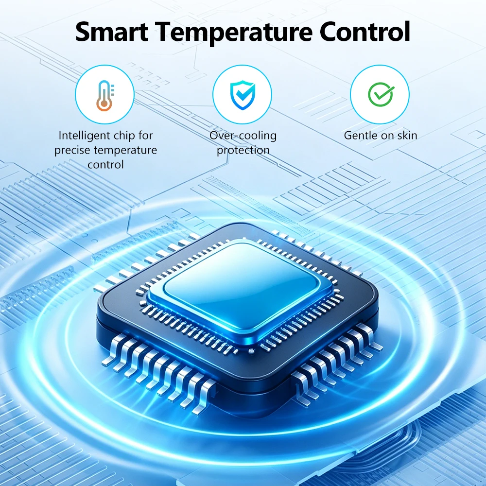 Hot Cold Therapy Device Rechargeable Cordless Ice Heat Compress 3 Temp Levels for Knee Shoulder Muscle Recovery Sports Injuries
