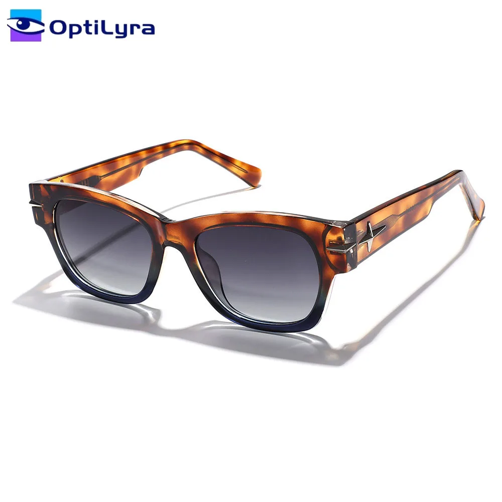 

OptiLyra Brand New Fashionable Polarized Women Sunglasses UV400 Protective Square Retro Street Style Glasses