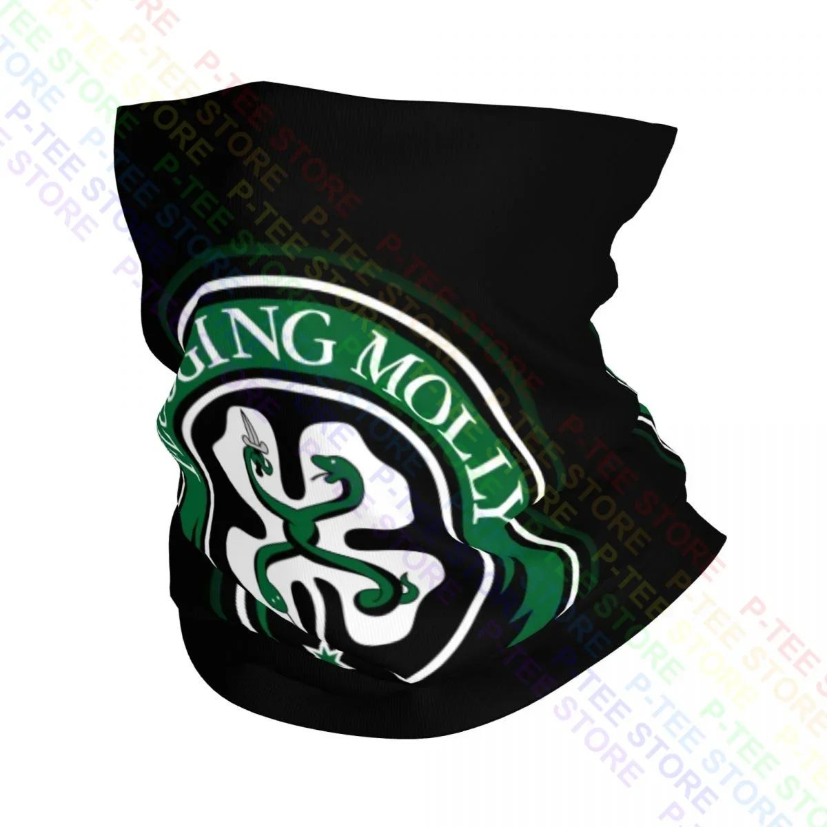 The Flogging Molly Logo Irish Celtic Neck Gaiter Bandana Scarf Face Mask Simple Fashion Sun Protection