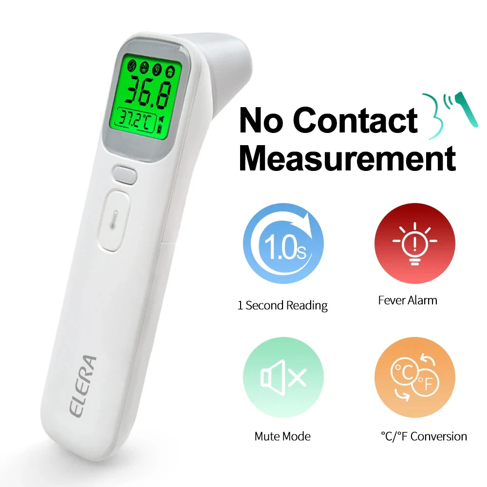 ELERA Infrared Digital Thermometer Forehead Ear Body Fever Termometre Multi-function Non-contact Temperature Measurement Device