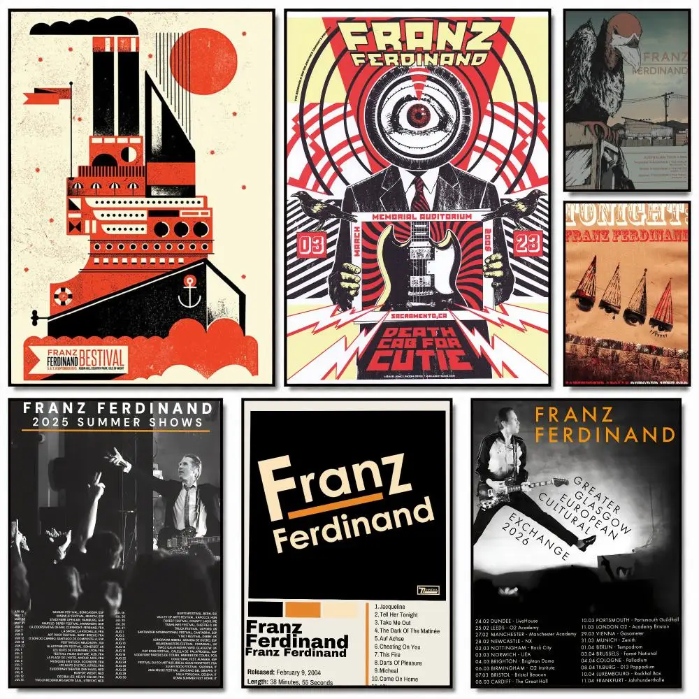 band F-Franz Ferdinand-D Painting Calligraphy Artwork for Home Bedroom Office Wall Decoration Gift
