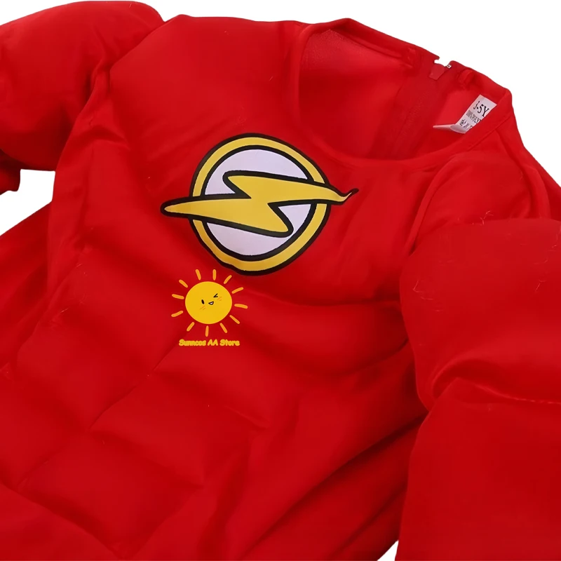 الوحش المملكة فلاش تأثيري حلي خارقة تأثيري الدعاوى قناع حزام فلاش آمن العضلات الملابس كرنفال الدعائم للهدايا #6