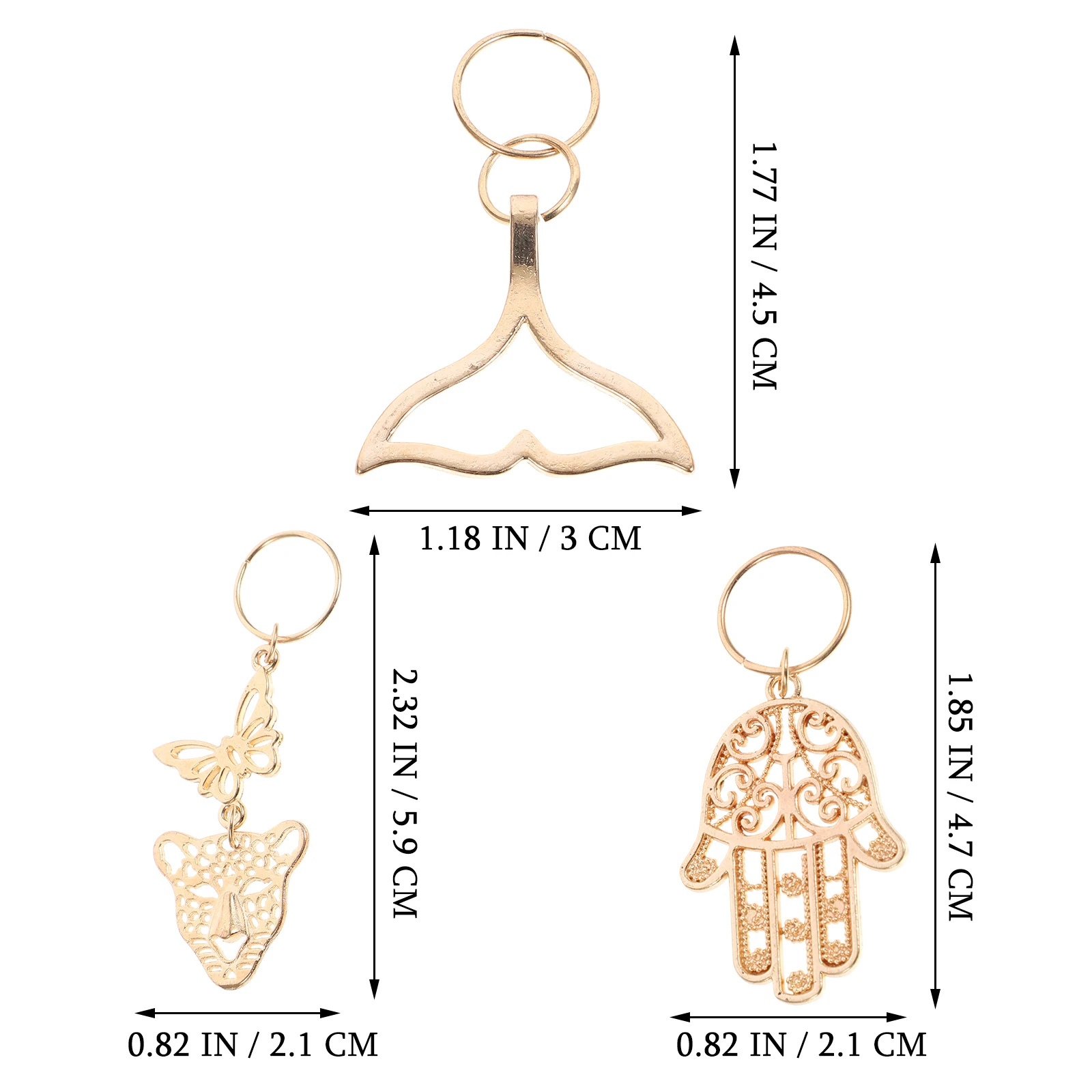 

15 Pcs Accessories for Braids Braid Jewelry Hair Jewels Dreadlocks Pendant Easy Use Long Lasting Fashionable Design Hair Care