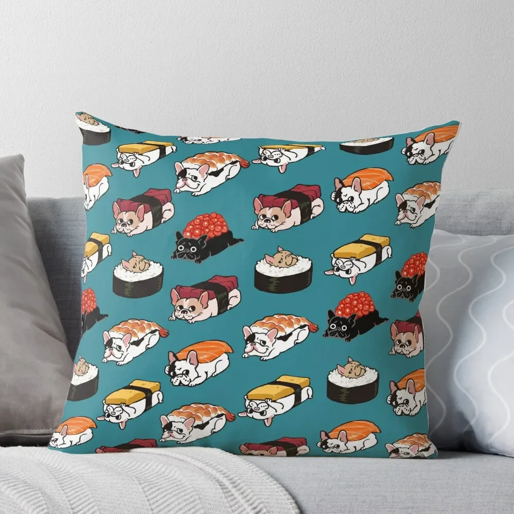 Sushi Frenchie Throw Pillow Luxury Sofa Cushions Cushion Child