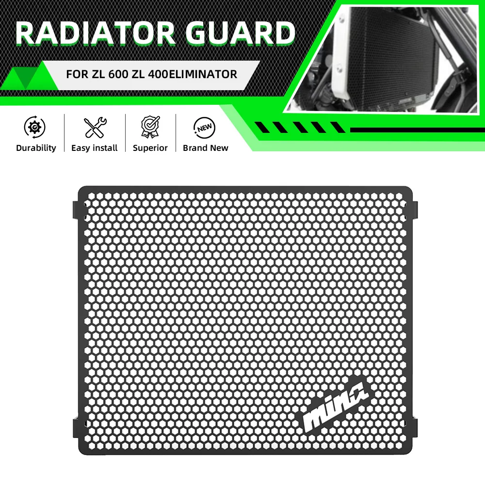 For ZL400 ZL600 ELIMINATOR 1985-1986-1987-1988-1989-1990-1991-1992-1993-1994-1995 Radiator Guard Protector Cover Accessories