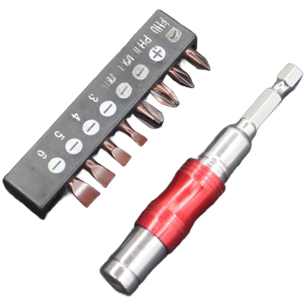 Adjustable Magnetic Hex Bit Extension Rod for Tight Spaces Featuring 20 Degree Angle and Chrome Vanadium Steel Construction