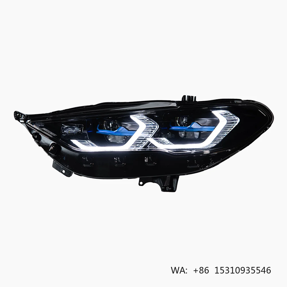 Фары AKD для Ford Fusion 2017-2020, Mondeo, светодиодные фары с динамической сигнализацией, анимацией, дневными ходовыми огнями, модифицированные для моделей M4 G22.