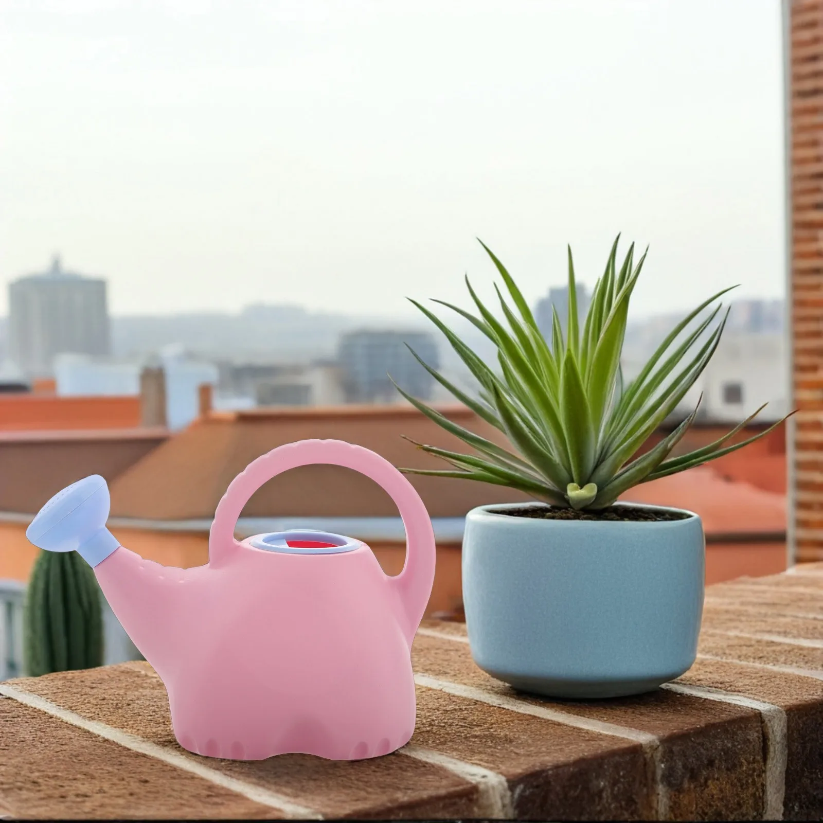 

1pc 1.5L Kids Elephant Watering Can Lightweight Plastic Children Garden Tool Cute Sprinkler For Small Gardens Indoor Balcony Use