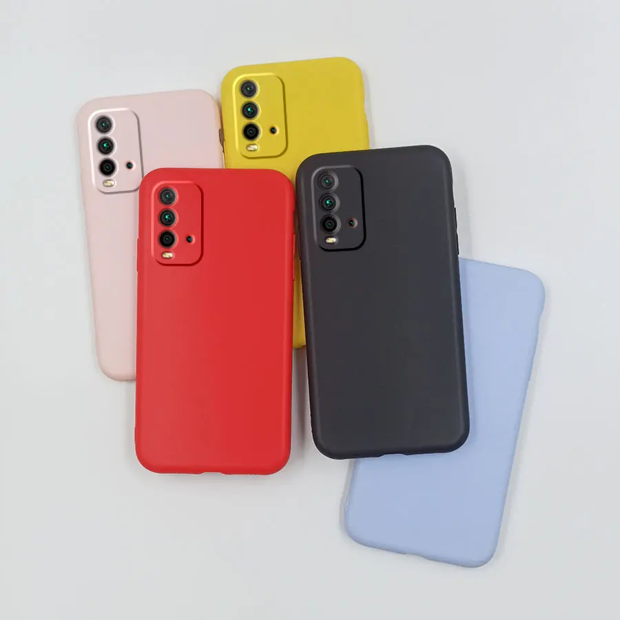 For Redmi 9T Case Black Pink Red Yellow Silicone Cute Matte Case For Xiaomi Redmi 9T Redmi9T Phone Cover