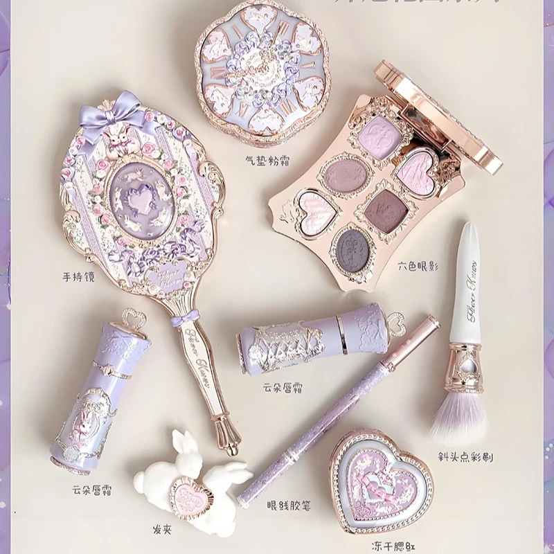 플라워 노우 보니 가든 시리즈 올인원 기프트 세트 블러셔 & 아이섀도우 팔레트, 립밤, 거울 기프트 세트