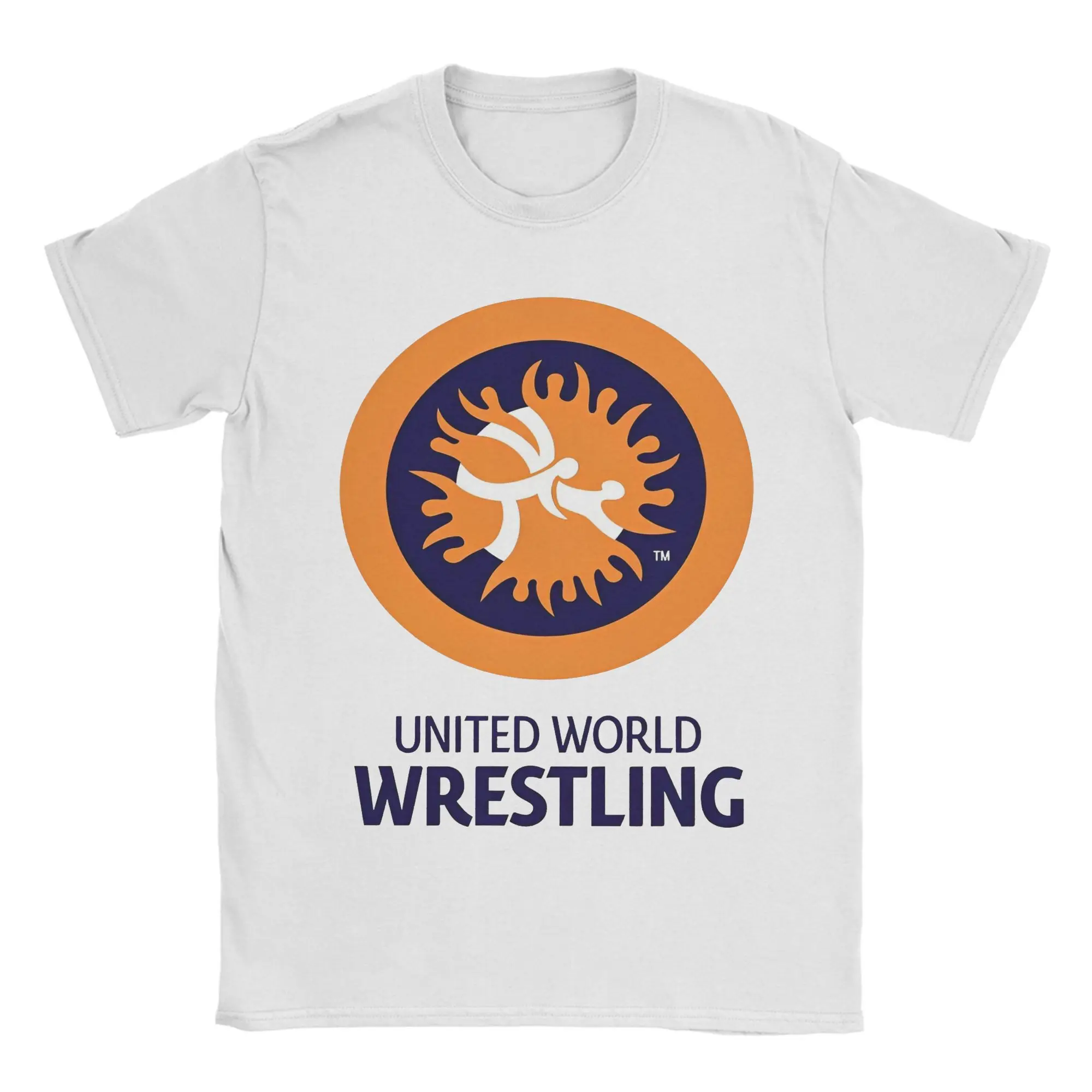 تي شيرت رجالي United World Wrestling UWW Logo تي شيرت صيفي مريح تي شيرت ملابس الشارع الشهير ملابس علوية من القطن هدية #1
