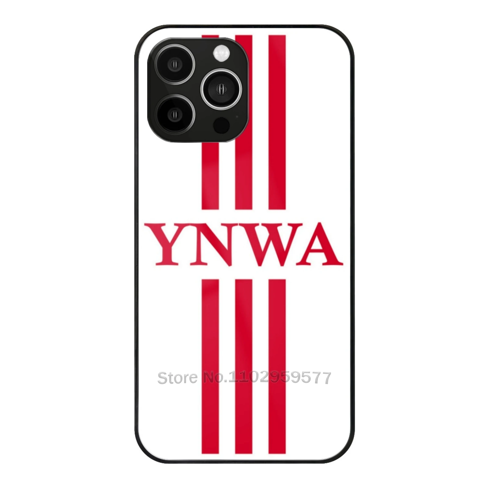 Ynwa Glass Case For Apple Iphone 15 14 13 Pro 12 11 7 8 Plus Xr X Xs Max Tempered Phone Cover Ynwa Football Club Anfield