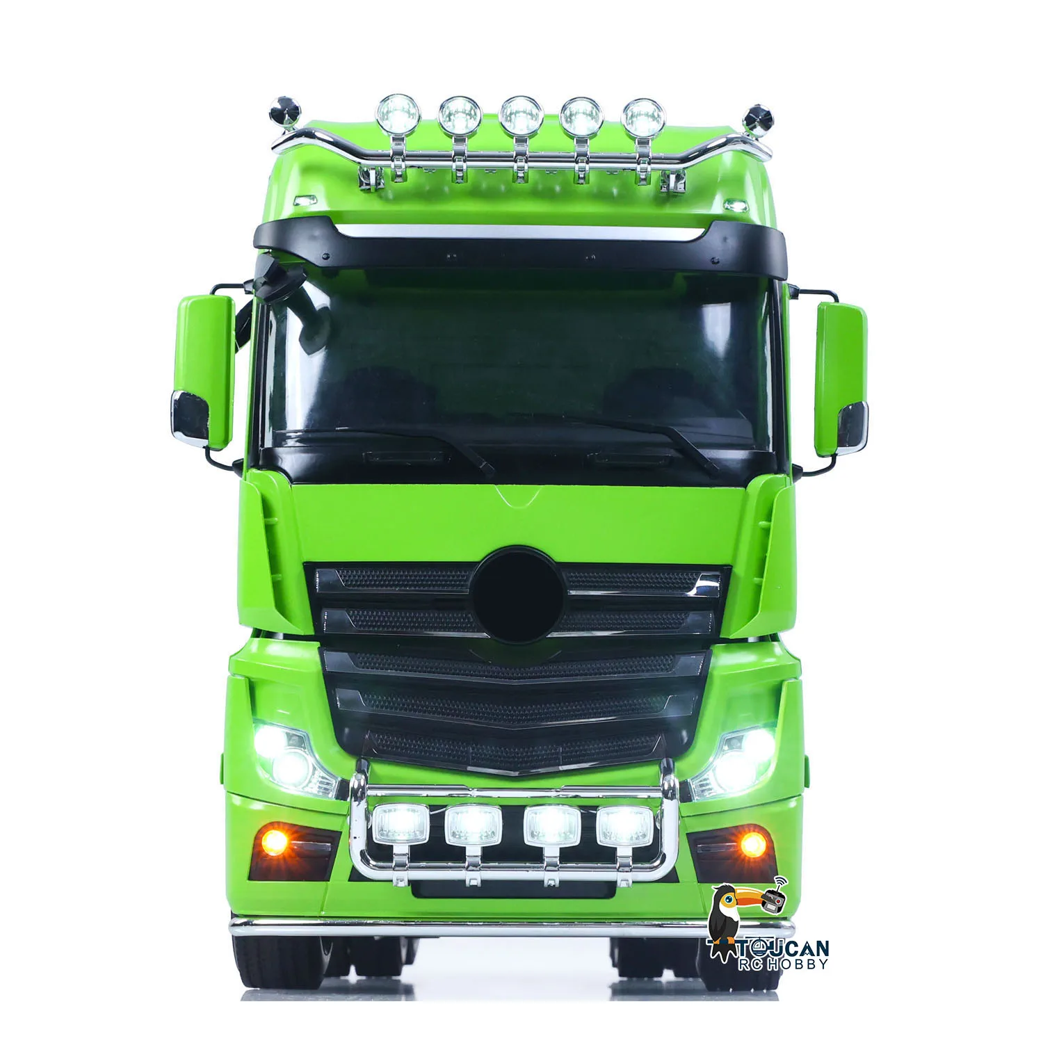

1:14 6*6 RC Tractor Truck 3363 Remote Control Lorry Car Model 540 Brushed Motor 60A ESC Openable Door Flysky I6S Radio RTR